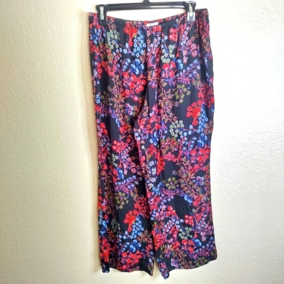 Natori Josie lounge floral pajama pants sz M - Picture 1 of 7